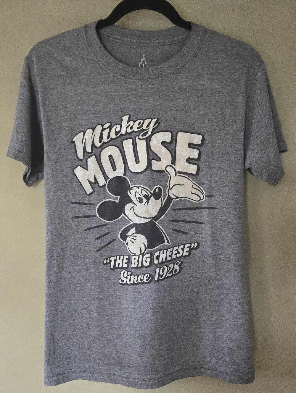 Disney | Gray "The Big Cheese" Mickey Mouse Graphic Tee, Size S